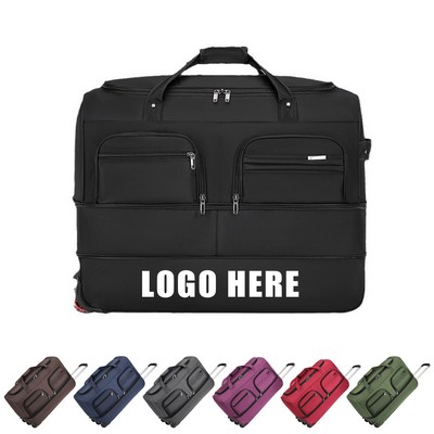 Foldable luggage with trolley