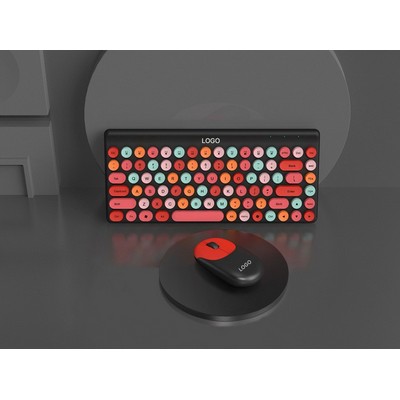 Ultra-Slim Wireless Bluetooth Keyboard and Mouse Set Rechargeable Silent Office Keyboard