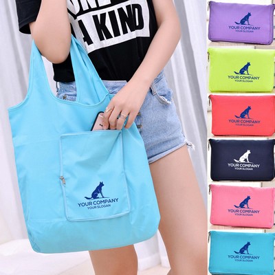 Polyester Reusable Foldable Shopping Bag
