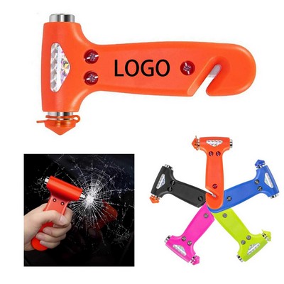 Two-in-one Multi-Purpose Safety Hammer with Reflective Strips