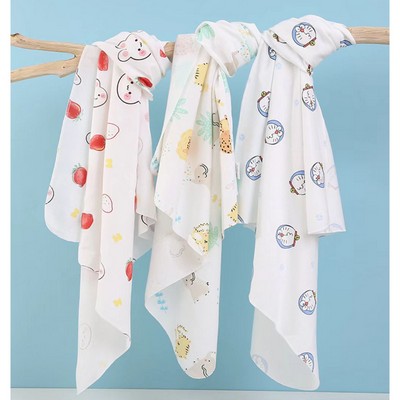 Breathable Cotton All-Purpose Swaddle Blanket for Newborns