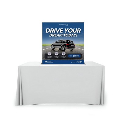 Silverstep Tabletop 36'' Retractable Banner Stand - Standard Fabric (Graphic only)
