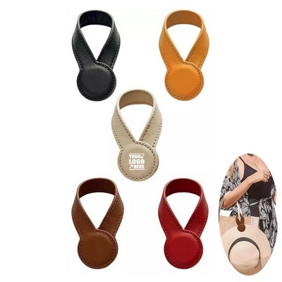 Magnetic PU Leather Hat Clip