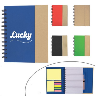 Professional 6.5" x 7" Inch Spiral Notebook