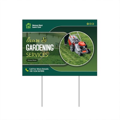 Economy Yard Signs Regular cut (Single Sided)
