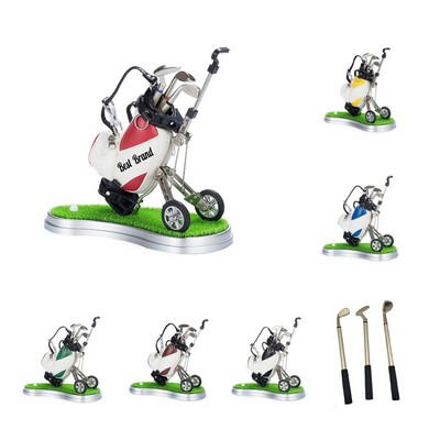 Mini Golf Bag Pen Holder Ornament