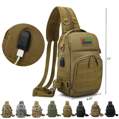Tactical Bag Backpack with Charge Port