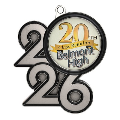 Vibraprint® Antique Silver 2026 Key Tag (2")