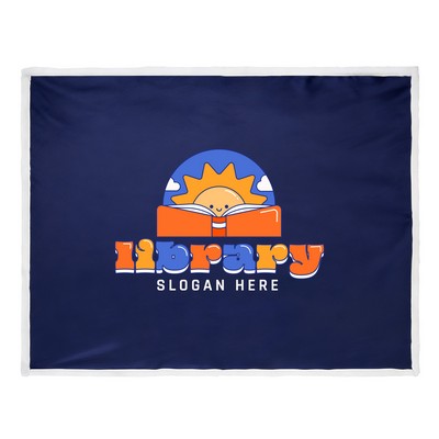 Sublimated Flannel Sherpa Throw Blanket