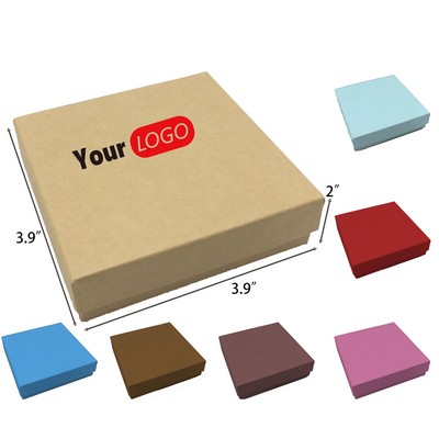 Cotton Filled Cardboard Paper Jewelry Boxes