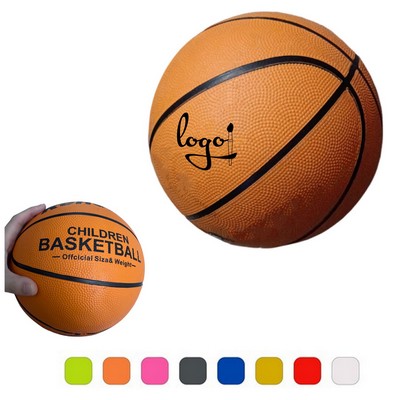 7-Inch Kids Rubber Mini Basketball