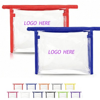 Clear Travel Security Toiletry Pouch