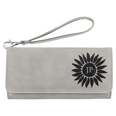 Light Gray Leatherette Wallet