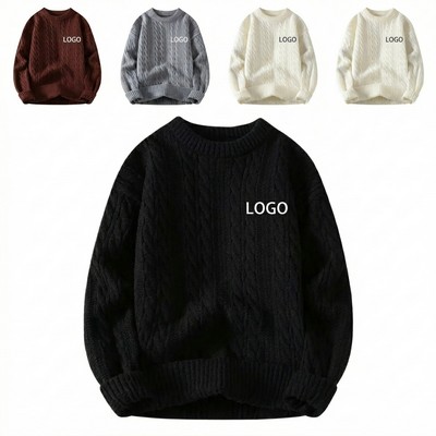 Crew Neck Pullover Sweater