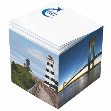 Post-it® Custom Printed Noted Full Cube (3 3/8"x3 3/8"x3 3/8")
