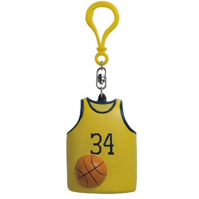 Rubber Basketball Coin Purse w/ Key Chain