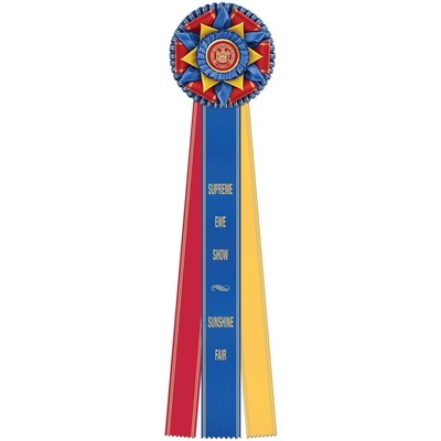 Kennet 3 Streamer Rosette Award Ribbon (28")