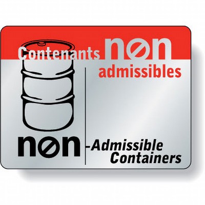 Bright Silver Foil Paper Roll Labels Stock Rectangle (1.875"x2.5")