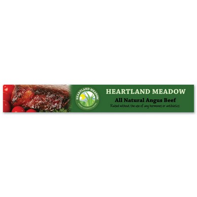 Shelf Talker (1.25"x8.5") - Rail Strip Rectangle