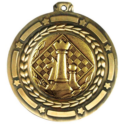 Stock Star Struck Medal (Chess) 3 1/2"