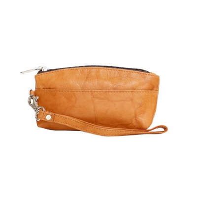 Ashlin® Designer Ladies British Tan Genesia Makeup Wristlet