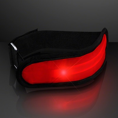 Light Up Red LED armband for night safety - BLANK