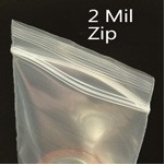 2 Mil Regular Duty Zip Style Bag (3"x5")