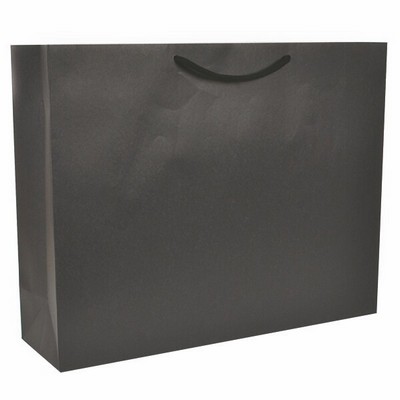 ECO Black Kraft Tote Bag (20"x6"x16")