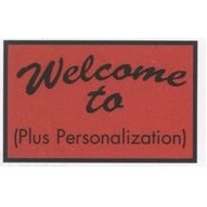 Olefin Devon Standard Design Indoor/Outdoor Carpet (Welcome To) (3'x10')