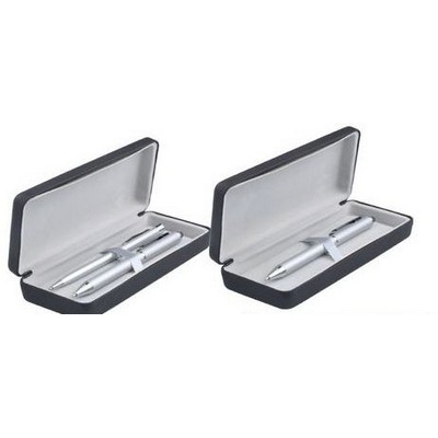 Single or Double Pen Leatherette Case