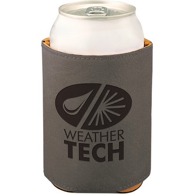 Leatherette Beverage Holder (Gray)