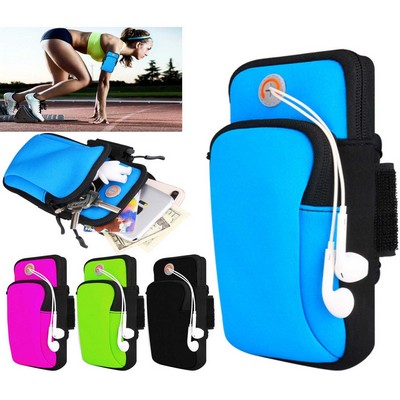 iBank® Running Sport Armband with Earphone Bag compatible with iPhone 16, Galaxy & More