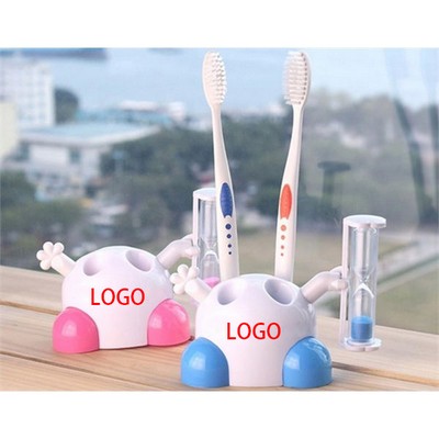 Hourglass Toothbrush Timer Holder