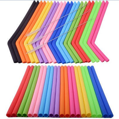 Reusable Silicone Rubber Straws For Drinking