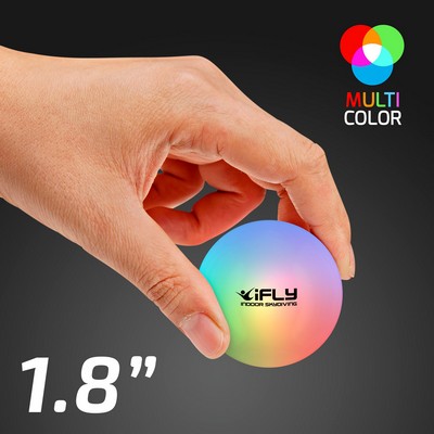 1.8" Multicolor LED Bounce Ball, Impact Activated LED - PRINTED