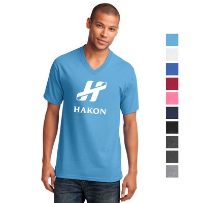 Port & Company Core Cotton V-Neck Tee