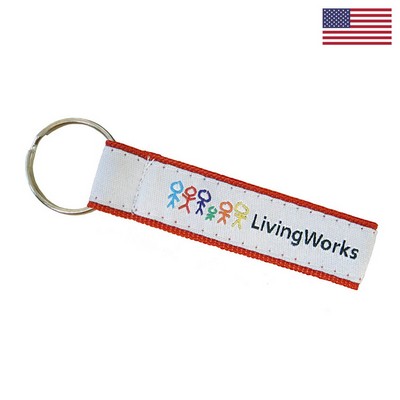 3" Woven Key Strap w/ Split Ring - "Elite" Weave