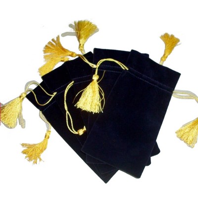 Black Velvet Pouch