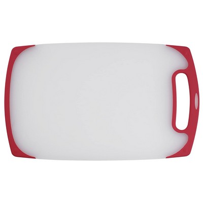Cuisinart 13" Semi Transparent Cutting Board, Red Trim