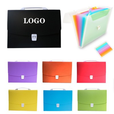 A4 Portable Accordion File Folder