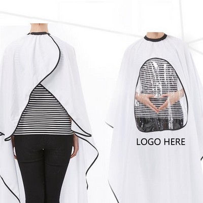 Salon Cape w/Transparent Viewing Window