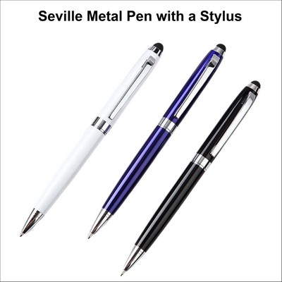 Seville Metal Pen with a Stylus. No Extra Tariff