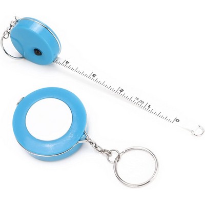 Soft Tape Measure Sewing Tailor Retractable Ruler Keychain