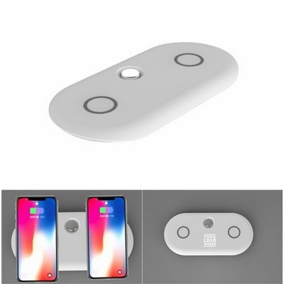 2 in 1 Wireless Charging Station