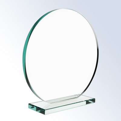 Jade Glass Circle Award- Medium