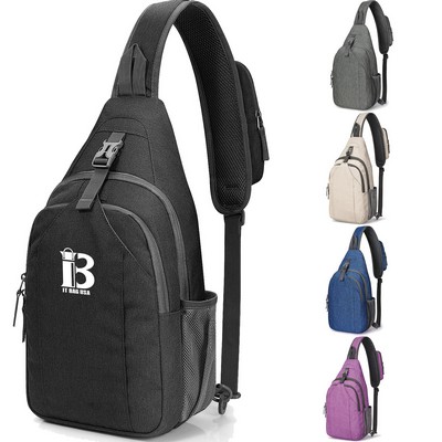 RFID Blocking Sling Backpack Crossbody Chest Bag for Hiking