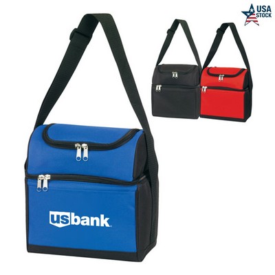 SnackShell Dual-Compartment Leakproof Cooler Bag