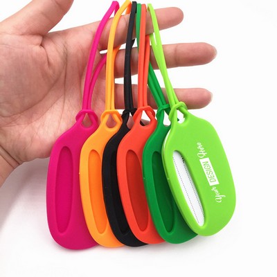 Oval Silicone Luggage Tag