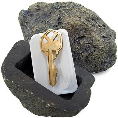 Hide-a-Spare-Key Fake Rock - Looks & Feels like Real Stone