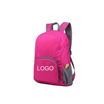 12" Water-Resistant Polyester Foldable Daypack/Travel Backpack